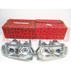GRUPPI OTTICI FANALI FARI DESTRO SINISTRO ELETTRICI ALFA ROMEO 145 146 HELLA NOS