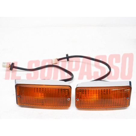 FANALINI ANTERIORI DESTRO SINISTRO FRECCE PARAURTI DE TOMASO PANTERA ARANCIO NOS