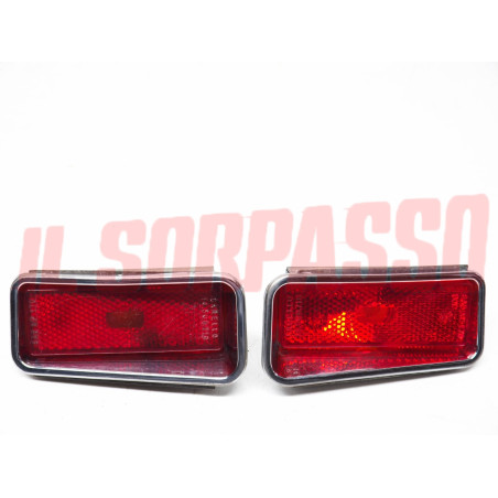FANALINI ROSSI LUCI INGOMBRO RETTANGOLARI FIAT 124 850 SPIDER AMERICA CARELLO