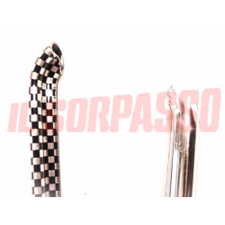 PROFILI BORDI TETTO GOCCIOLATOI A SCACCHI BIANCO NERI FIAT 127 + SPORT ORIGINALI