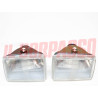 GRUPPI OTTICI FANALI FARI DESTRO + SINISTRO RENAULT 14 R14 ORIGINALI CIBIE