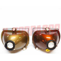 GRUPPI OTTICI FANALI FARI DESTRO + SINISTRO RENAULT 14 R14 ORIGINALI CIBIE