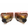GRUPPI OTTICI FANALI FARI DESTRO SINISTRO RENAULT 14 R14 2 SERIE JODIO H4 CIBIE