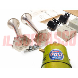 TROMBE ELETTROPNEUMATICHE AVVISATORI ACUSTICI 6 V MAGGIOLINO LANCIA ARDEA POLI