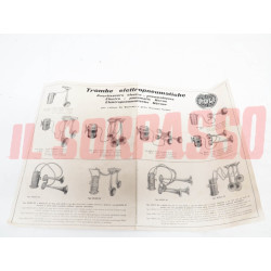 TROMBE ELETTROPNEUMATICHE AVVISATORI ACUSTICI 6 V MAGGIOLINO LANCIA ARDEA POLI