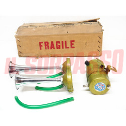 TROMBE AVVISATORI ACUSTICI 12 V FIAT 500 600 850 1100 124 125 A.R GIULIA GT 1900