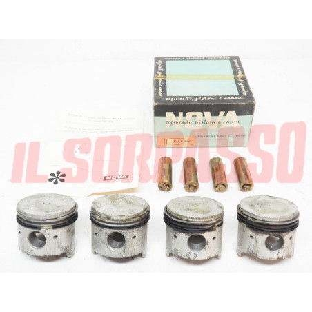 KIT PISTONI + FASCE ELASTICHE FIAT 850 - 127 AUTOBIANCHI A112 STD 65.00 NOVA