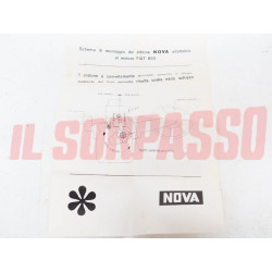 KIT PISTONI + FASCE ELASTICHE FIAT 850 - 127 AUTOBIANCHI A112 STD 65.00 NOVA