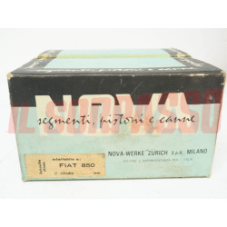 KIT PISTONI + FASCE ELASTICHE FIAT 850 - 127 AUTOBIANCHI A112 STD 65.00 NOVA