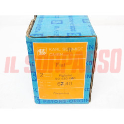 PISTONI + FASCE MOTORE 67,4 MM FIAT 500 D - F - GIARDINIERA ORIGINALI SCHMIDT