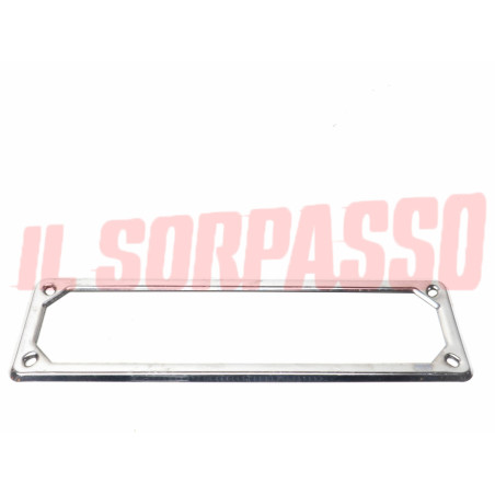 CORNICE TARGA ANTERIORE CROMATA FIAT 500 600 850 1100 103 A.R GT GIULIA DUETTO