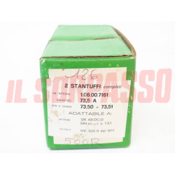 PISTONI + FASCE MOTORE 73,5 MM FIAT 500 R - 126 595 cc ORIGINALI MONDIAL PISTON