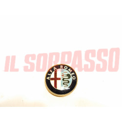 STEMMA LOGO SCRITTA PULSANTE CLACSON VOLANTE STERZO ALFA ROMEO ALFA 75 TURBO NOS
