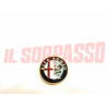 STEMMA LOGO SCRITTA PULSANTE CLACSON VOLANTE STERZO ALFA ROMEO ALFA 75 TURBO NOS