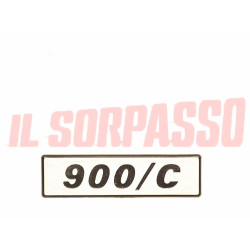 SCRITTA SIGLA MODANATURA PORTA PORTIERA FIAT 127 900 / C ORIGINALE NOS