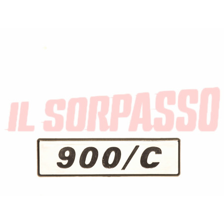SCRITTA SIGLA MODANATURA PORTA PORTIERA FIAT 127 900 / C ORIGINALE NOS