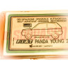 KIT ADESIVI STRISCE SERIGRAFIE LATERALI VERDI FIAT PANDA YOUNG 2 ORIGINALI NOS