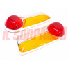 PLASTICHE FANALI FARI POSTERIORI LANCIA FULVIA COUPE HF ORIGINALI CARELLO