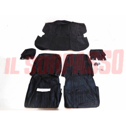 FODERE COPRI SEDILI FIAT UNO MK1 CON POGGIATESTA IN PELLE NERA ORIGINALI REKORD