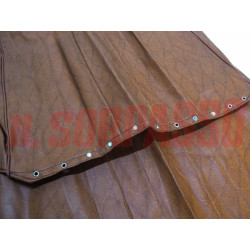 FODERE COPRI SEDILI FIAT 124 FAMILIARE IN PELLE MARRONE ORIGINALI