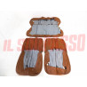 FODERE COPRI SEDILI FIAT 124 FAMILIARE IN PELLE MARRONE ORIGINALI