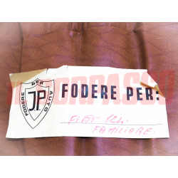 FODERE COPRI SEDILI FIAT 124 FAMILIARE IN PELLE MARRONE ORIGINALI