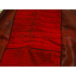 FODERE COPRI SEDILI ANTERIORI FIAT 124 SPORT COUPE PELLE E VELLUTO ROSSE NOS