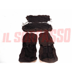 FODERE COPRI SEDILI ANTERIORI + POSTERIORI FIAT 127 3 PORTE IN TESSUTO MARRONE