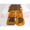 FODERE COPRI SEDILI ANTERIORI POSTERIORI FIAT 127 CL  2P  SCOZZESE ROSSO MARRONE