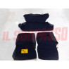 FODERE COPRI SEDILI ANTERIORI POSTERIORI FIAT 127 CL 3P PIED DE POULE BLU NERO