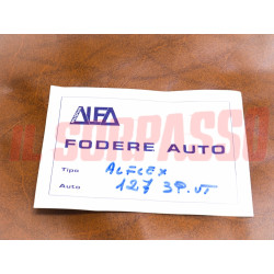 FODERE COPRI SEDILI ANTERIORI + POSTERIORI FIAT 127 3 PORTE U.T PELLE MARRONE