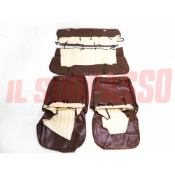 FODERE COPRI SEDILI ANTERIORI + POSTERIORI INNOCENTI MINI 120 PELLE MARRONE