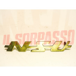 SCRITTA SIGLA LOGO STEMMA NSU DORATA ORIGINALE NOS
