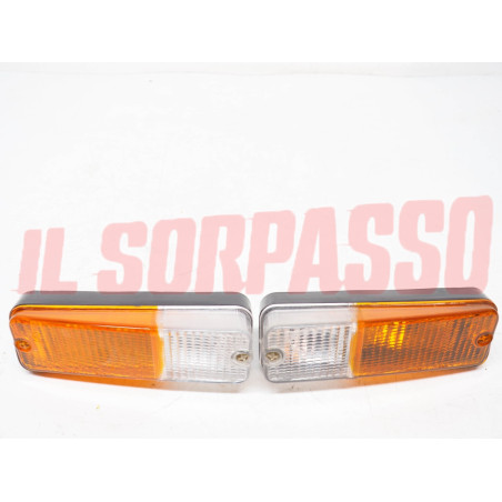 FANALINI ANTERIORI DESTRO SINISTRO BICOLORE FIAT 132 + 242 FURGONE LEART