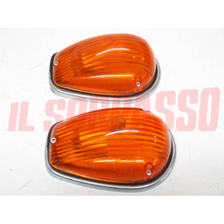 FANALINI ANTERIORI FRECCE FIAT 615 FURGONE ORIGINALI ARANCIO