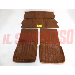 FODERE COPRI SEDILI FIAT PANDA 30 45 4x4 IN PELLE MARRONE SCURO ORIGINALI NOS