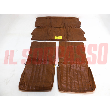 FODERE COPRI SEDILI FIAT PANDA 30 45 4x4 IN PELLE MARRONE SCURO ORIGINALI NOS