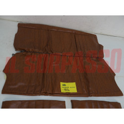 FODERE COPRI SEDILI FIAT PANDA 30 45 4x4 IN PELLE MARRONE SCURO ORIGINALI NOS