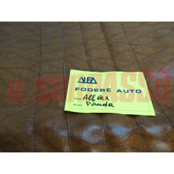 FODERE COPRI SEDILI FIAT PANDA 30 45 4x4 IN PELLE MARRONE SCURO ORIGINALI NOS