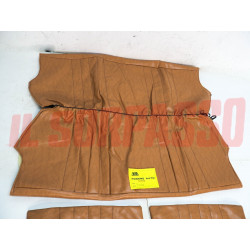 FODERE COPRI SEDILI FIAT PANDA 30 45 4x4 IN PELLE MARRONE CHIARO ORIGINALI NOS