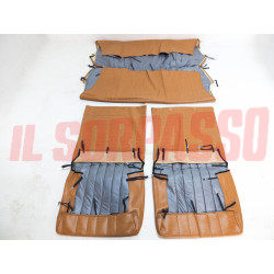 FODERE COPRI SEDILI FIAT PANDA 30 45 4x4 IN PELLE MARRONE CHIARO ORIGINALI NOS