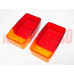 PLASTICHE FANALI FARI POSTERIORI APE CAR DAL 64 AL 67 CATALUX (UNA DIFETTATA)