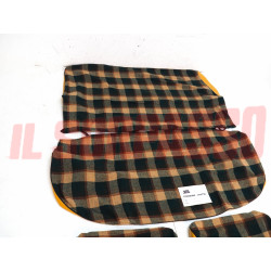 FODERE COPRI SEDILI ANTERIORI + POSTERIORI SIMCA 1000 LS SCOZZESE BEIGE VERDE
