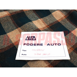 FODERE COPRI SEDILI ANTERIORI + POSTERIORI SIMCA 1000 LS SCOZZESE BEIGE VERDE