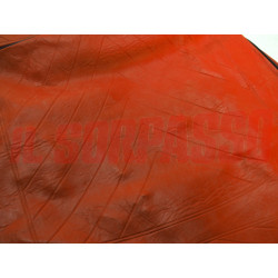 FODERE COPRI SEDILI ANTERIORI + POSTERIORI FIAT 127 2 PORTE MOD. 1974 ROSSE NOS