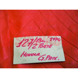 FODERE COPRI SEDILI ANTERIORI + POSTERIORI FIAT 127 2 PORTE MOD. 1974 ROSSE NOS