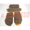 FODERE COPRI SEDILI ANTERIORI POSTERIORI FIAT 127 CL  2P RIGHE BEIGE GRIGIO NERO
