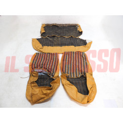 FODERE COPRI SEDILI ANTERIORI POSTERIORI FIAT 127 CL  2P RIGHE BEIGE GRIGIO NERO