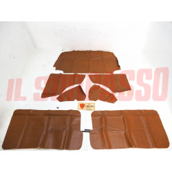 FODERE COPRI PANNELLI PORTA POSTERIORI CAPPELLIERA FIAT 850 BERLINA MARRONE NOS