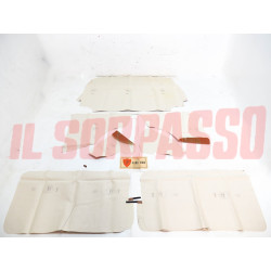 FODERE COPRI PANNELLI PORTA POSTERIORI CAPPELLIERA FIAT 850 BERLINA MARRONE NOS